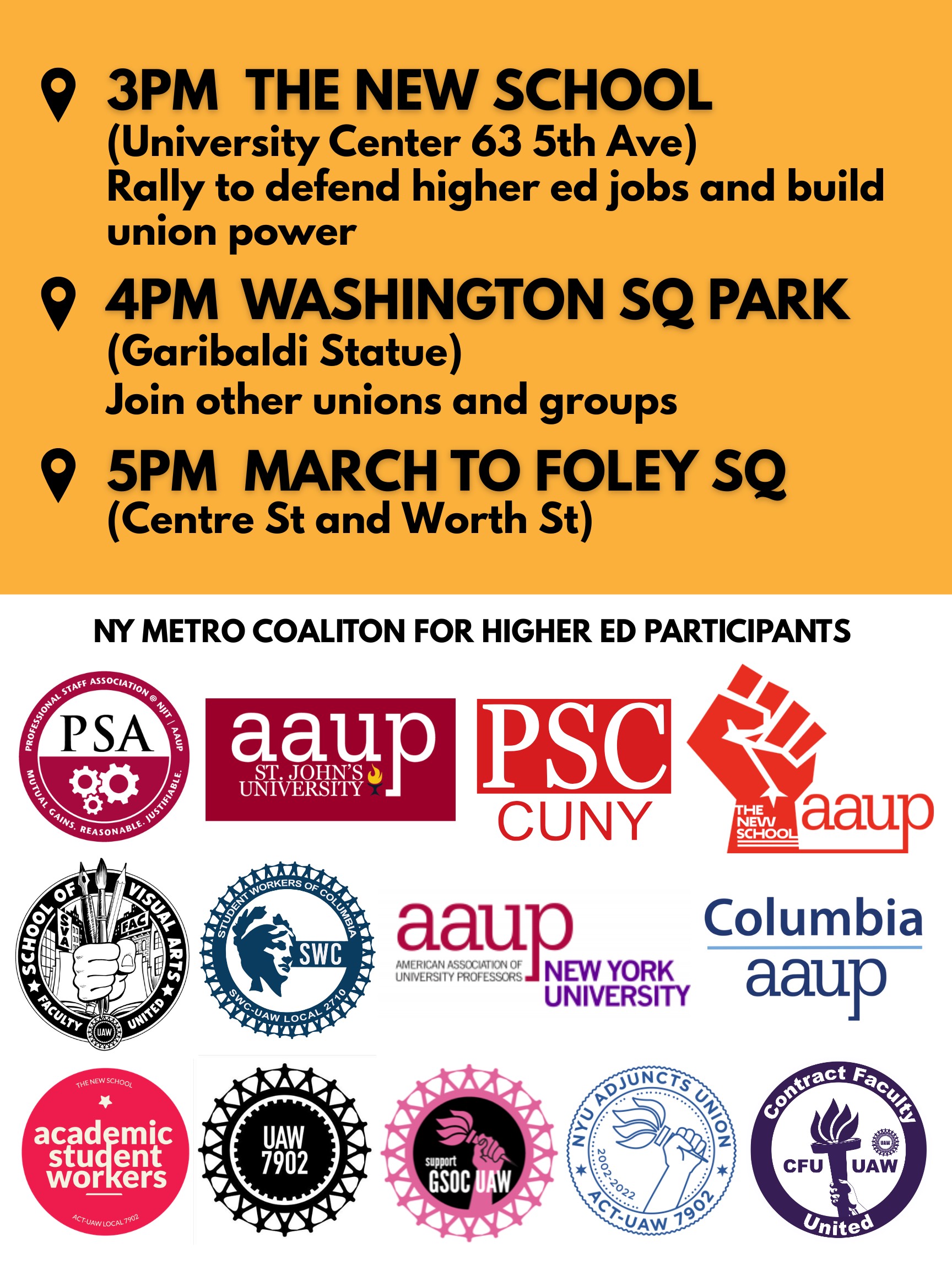 Hands Off Higher Ed - May Day 2026 Back